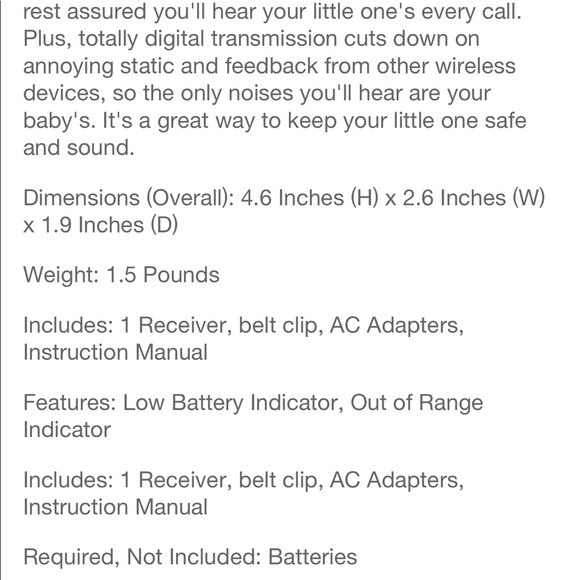 VTech Digital Audio Monitor - Picture 3 of 5